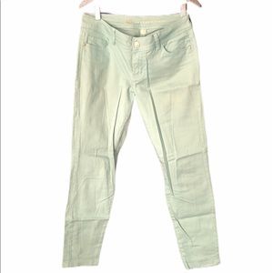 Mint color skinny jeans
